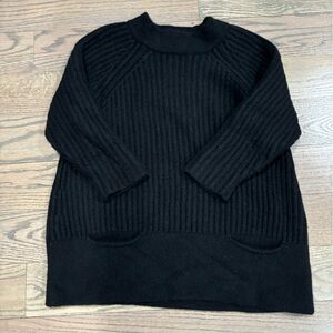 Autumn Cashmere Women’s 100% Cashmere Black Sweater